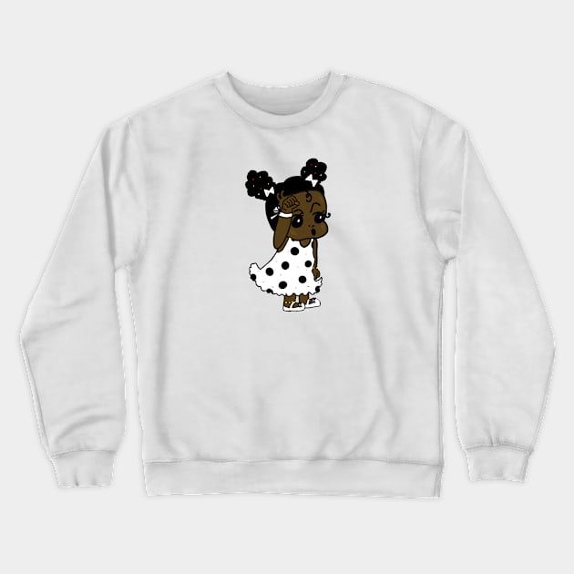 Black girl power Raised fist Crewneck Sweatshirt by yumiyoshi4